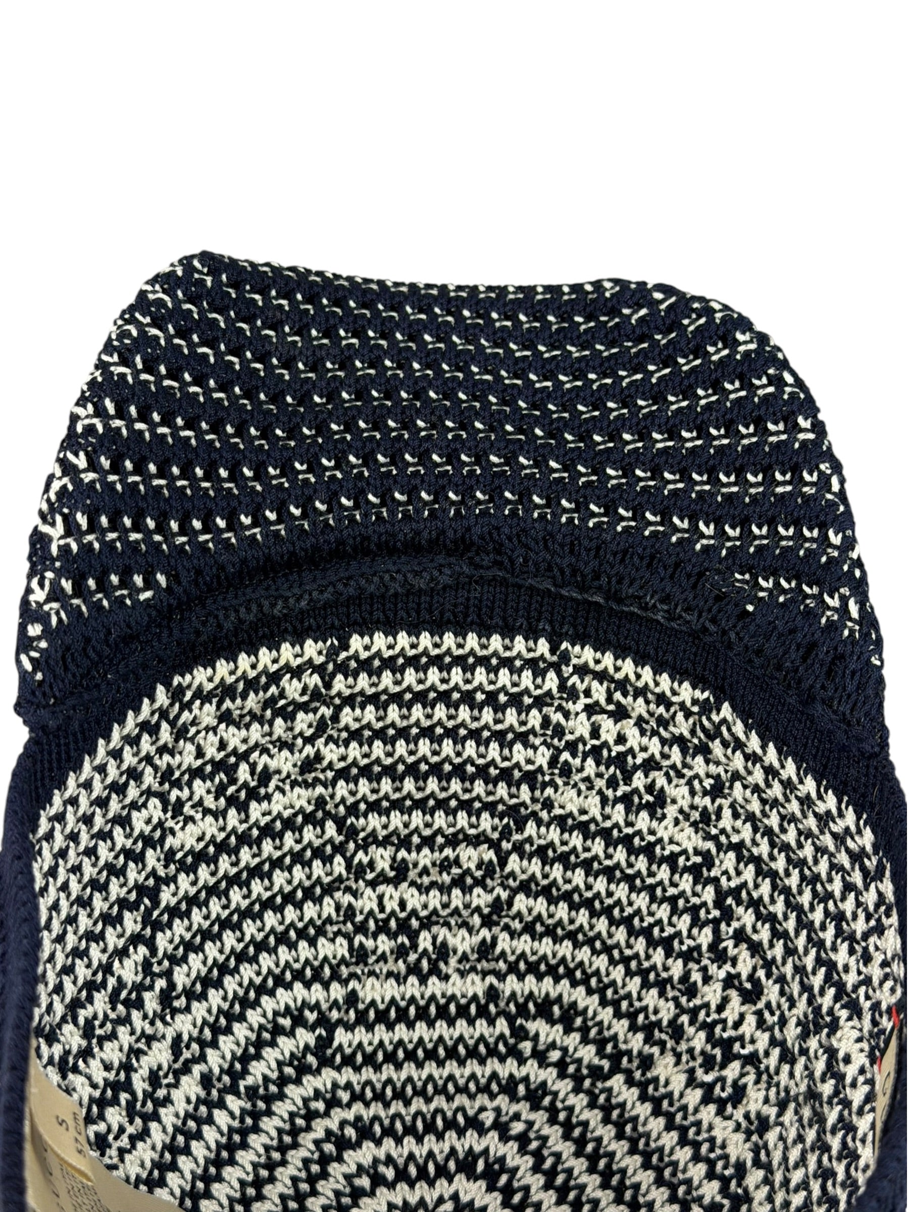 Gucci Navy GG Crochet Cotton Baseball Hat
