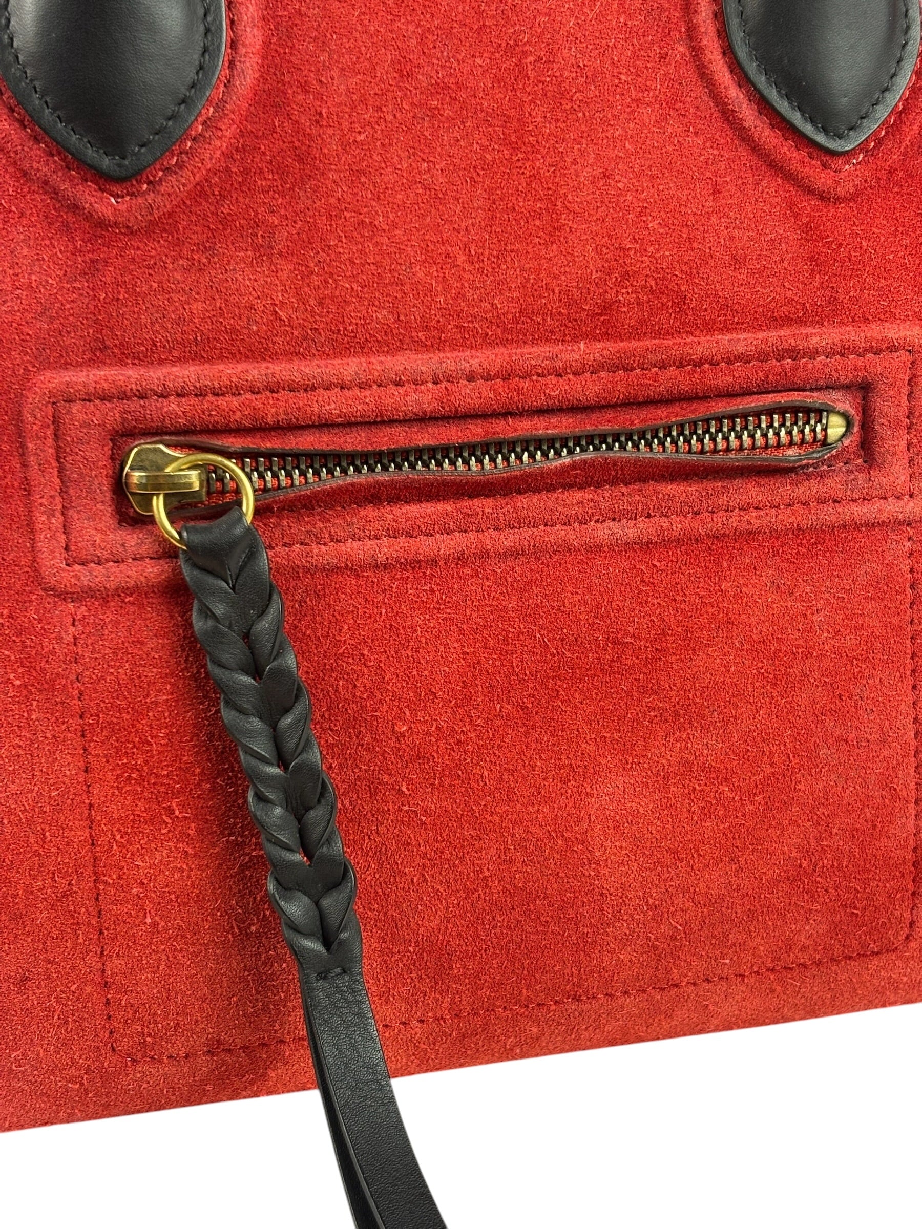 Celine Suede Luggage Phantom Tote Bag