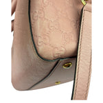 Gucci Pink Leather Guccissima Two-Way Boston Bag