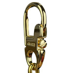 Gucci Vintage Leather/Metal Equestrain Stirrup Keychain