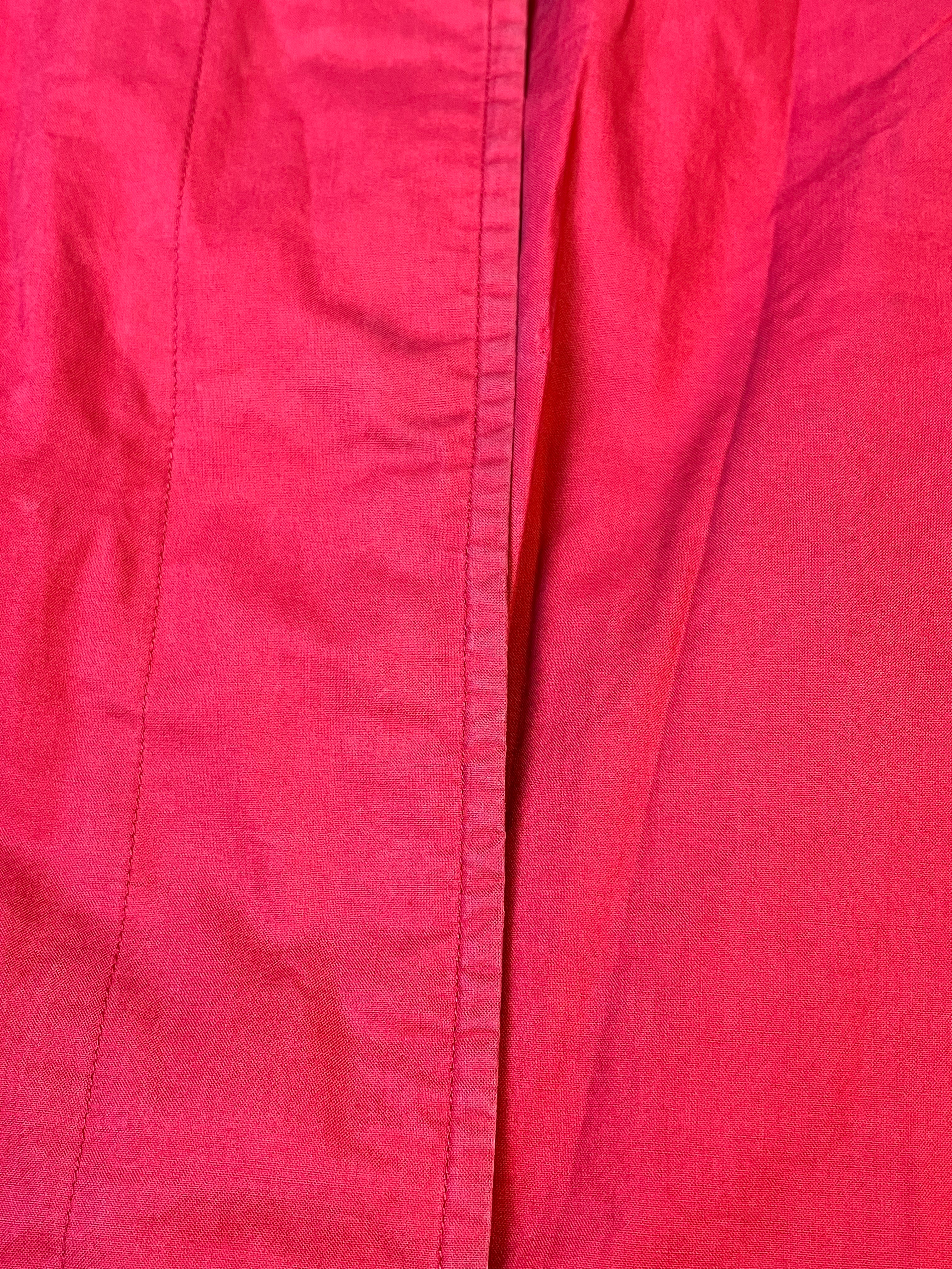 Burberry Vintage Red/Navy Check Mid Length Coat