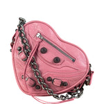 Balenciaga Pink Le Cagole Heart Mini Bag