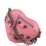 Balenciaga Pink Le Cagole Heart Mini Bag