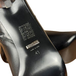 Gucci Black Leather Heel Boots