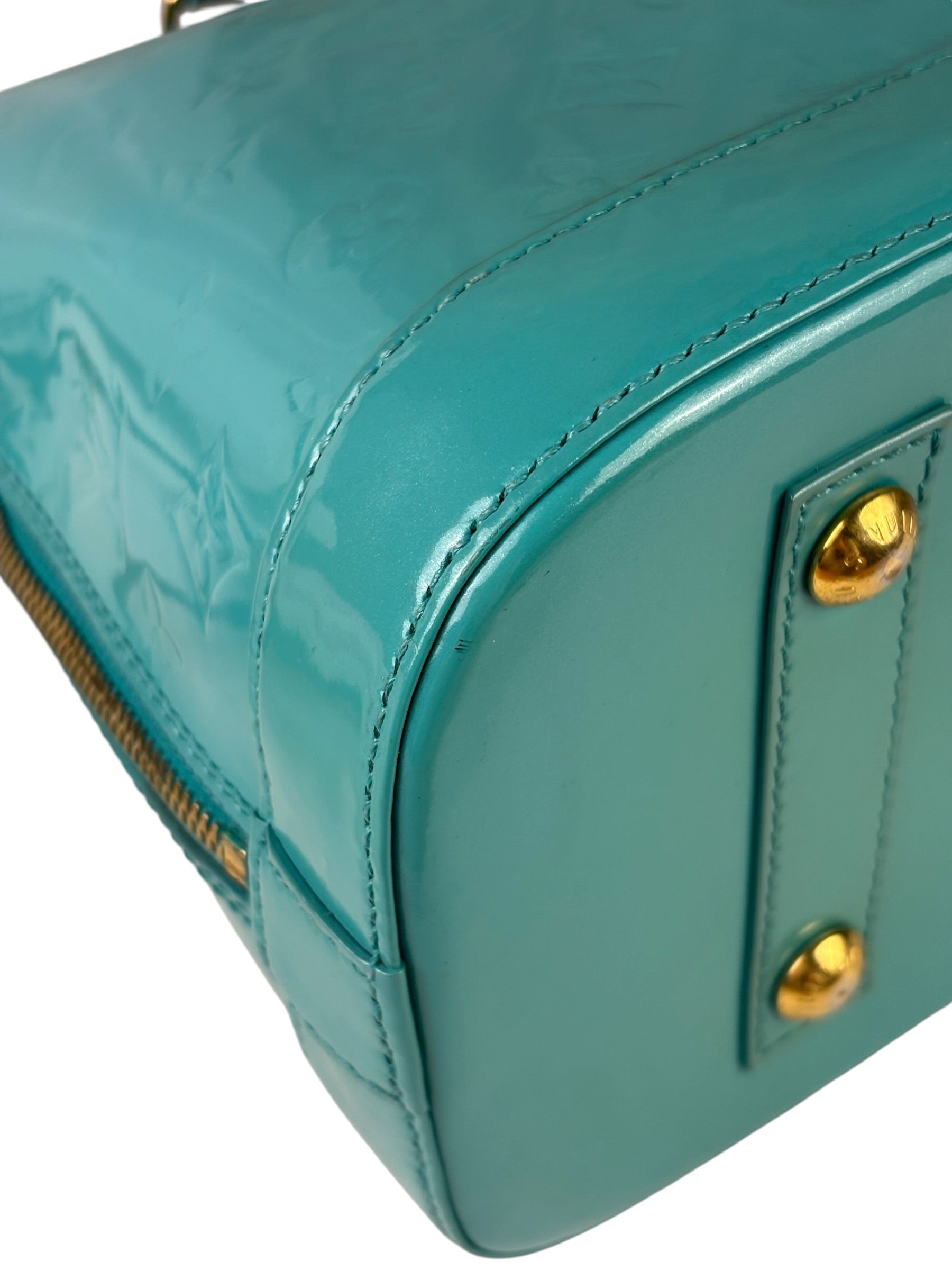 Louis Vuitton Blue Lagoon Vernis Alma GM