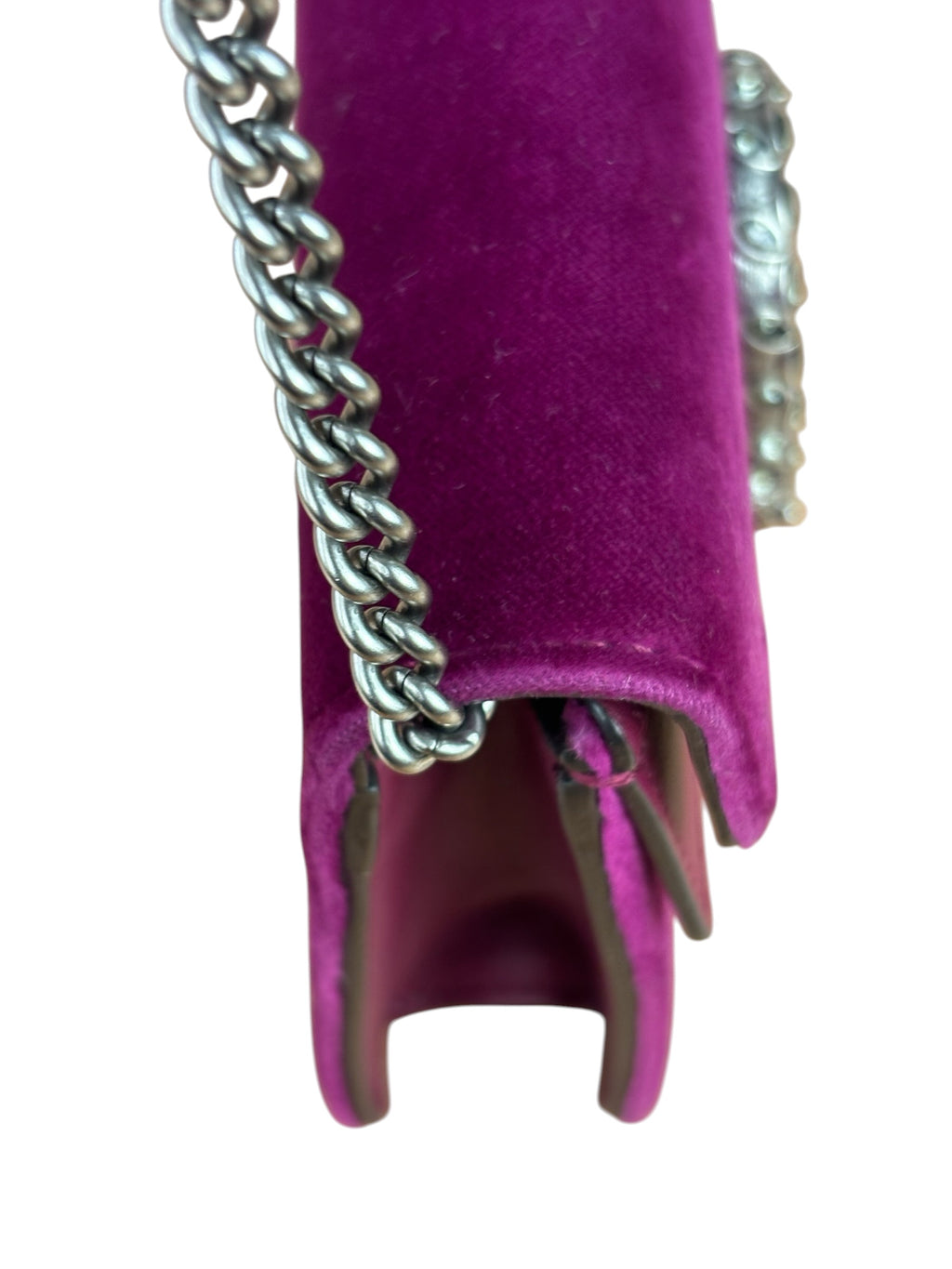 Gucci Purple Velvet Super Mini Dionysus Shoulder Bag