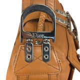 Christian Dior Vintage Tan Brown Leather Flight Medium