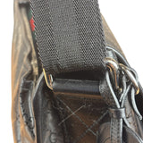 Gucci Black PVC GG Imprime Web Buckle Messenger Bag