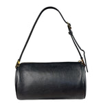 MCM Vintage Black Pebbled Leather Bowler Pochette