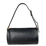 MCM Vintage Black Pebbled Leather Bowler Pochette