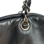 Chanel Black Leather CC Mirrored Mosaic Chain Tote 2008