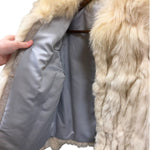 Vintage Ivory/Brown Fox Fur Coat