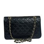 Chanel Black Quilted Caviar Double Flap Bag 2012