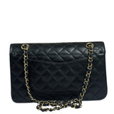 Chanel Black Quilted Caviar Double Flap Bag 2012