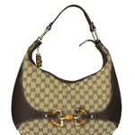 Gucci Brown GG Bamboo Amalfi Hobo Bag