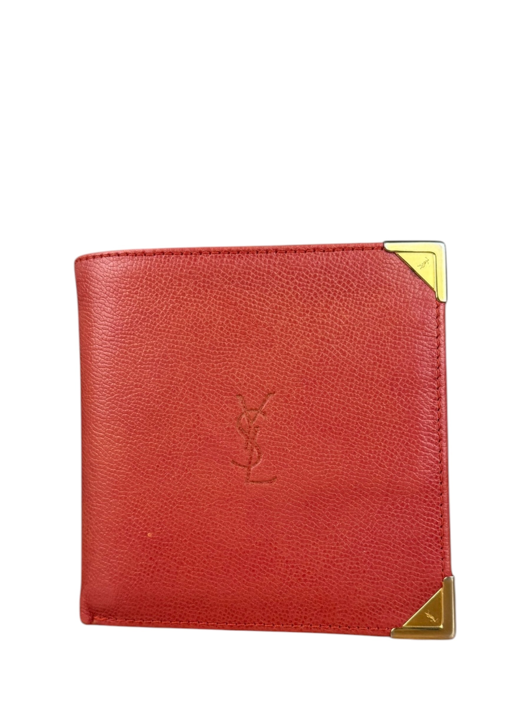 Yves Saint Laurent Vintage Logo Bifold Wallet