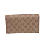 Gucci GG Pink Crystal Canvas Long Wallet