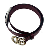 Gucci Burgundy GG Marmont Leather Belt