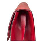 Gucci Red Leather GG Ring Shoulder Bag