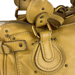Chloe Yellow Leather Paddington Shoulder Bag