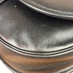 Christian Dior Vintage Black Leather Rounded Flap Bag