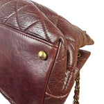 Chanel Burgundy Quilted Leather Portopello Bowler Bag 2014