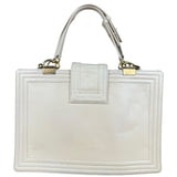 Chanel Ivory Leather Large Jetsetter Boy 2Way Handbag 2011