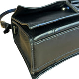 Balenciaga Crush Sling Shoulder Bag Black Leather