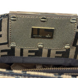 Fendi Vintage Gold Shimmer Zucca Shoulder Bag