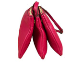 Celine Pink Leather Trio Crossbody Bag