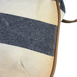 Burberrry Multicolor Leather Trim Striped Crossbody Bag