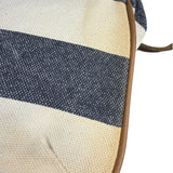 Burberrry Multicolor Leather Trim Striped Crossbody Bag