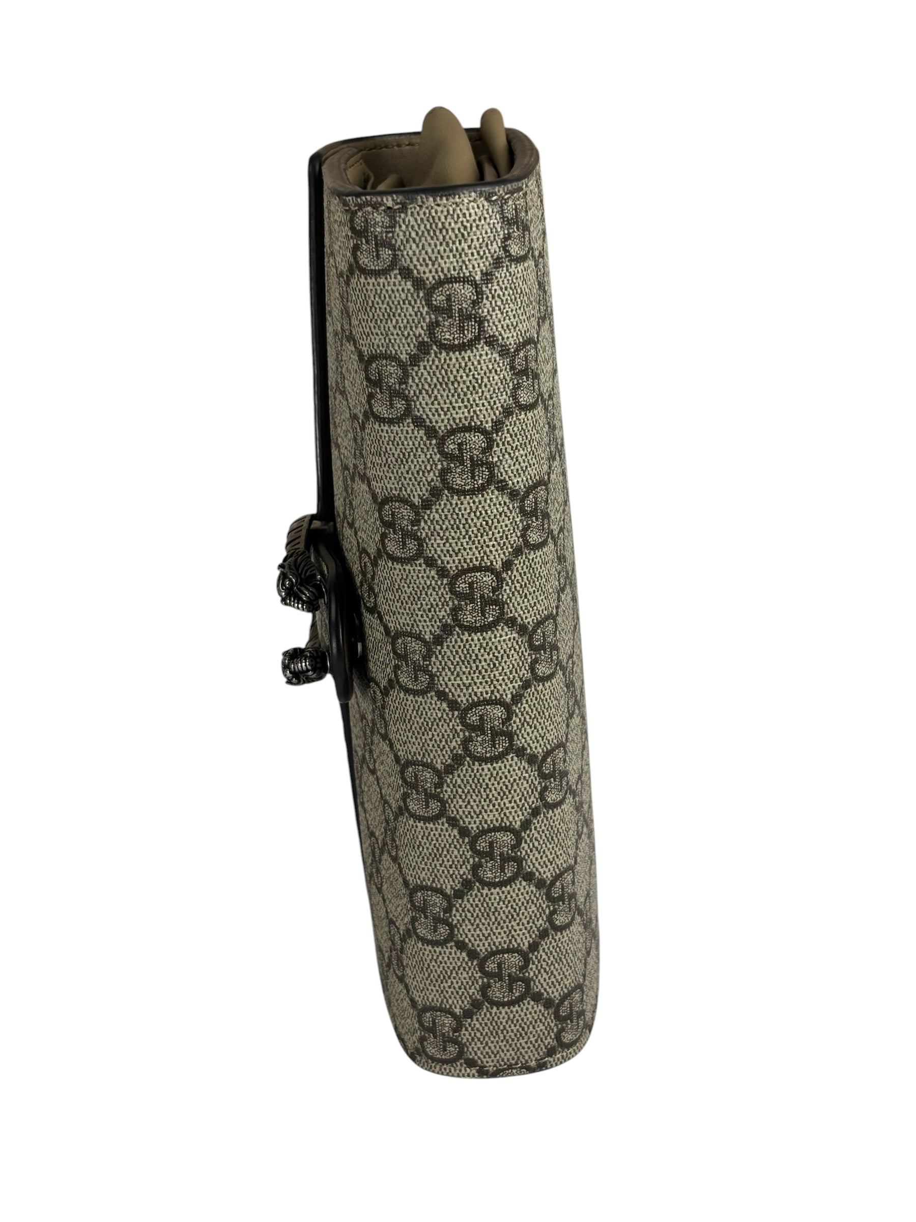 Gucci Beige Leather GG Dionysus Small Wallet On Chain