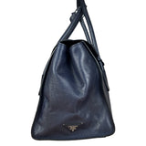 Prada Vintage Muted Blue Leather Glace 2Way Handbag