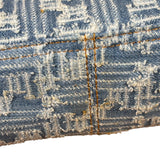 Fendi Blue Denim Zucca  Baguette