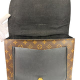 Louis Vuitton Black Leather/ Monogram Marignan 2Way Bag