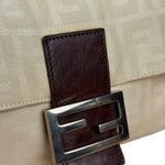 Fendi FF Canvas Baguette