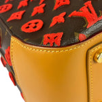 Louis Vuitton Red Tuffetage Cube Monogram Deauville