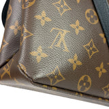 Louis Vuitton Black Leather/ Monogram Marignan 2Way Bag