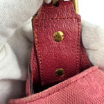 Gucci GG Vintage Pink Canvas Horsebit Shoulder Bag