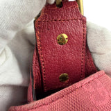Gucci GG Vintage Pink Canvas Horsebit Shoulder Bag