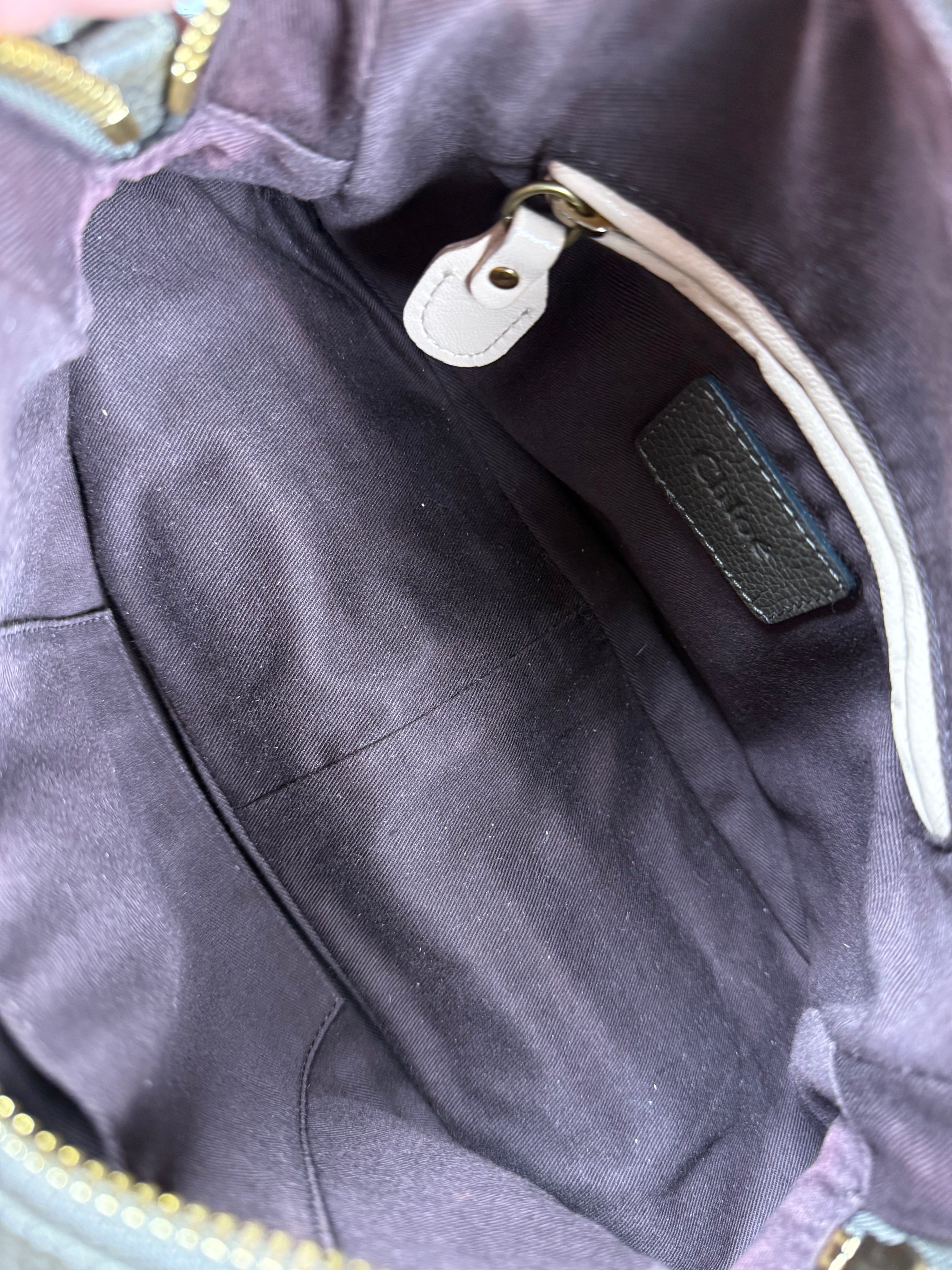 Chloe Partay Small Taupe Two-Way Bag