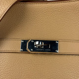 Hermes Jypsiere Tan Clemence Leather Shoulder Bag 2008
