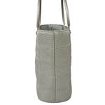 Chanel Silver Nylon Quilted Vintage Mini Chocolate Bar Tote 1997