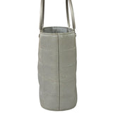 Chanel Silver Nylon Quilted Vintage Mini Chocolate Bar Tote 1997