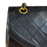 Chanel Vintage Black Quilted Diana Shoulder Bag 1986-1988