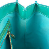 Louis Vuitton Vintage Teal Monogram Vernis Wilshire PM Tote