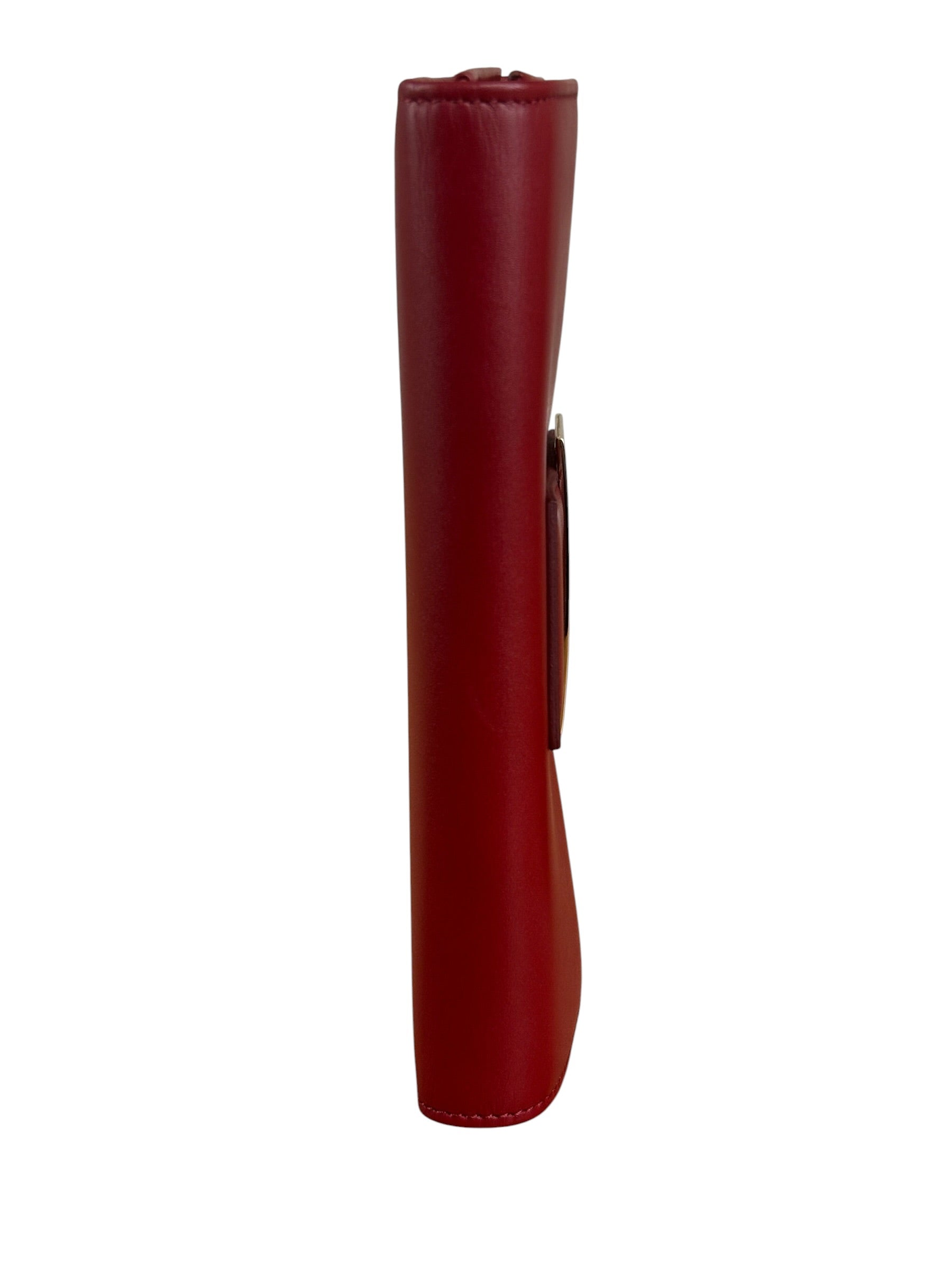 Fendi Red Leather Long Wallet