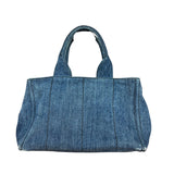 Prada Canapa Denim Tote Bag