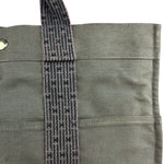 Hermes Herline Canvas Tote Grey